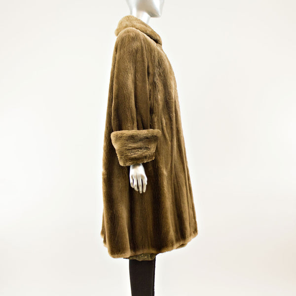 Mouton 3/4 Coat  - Size XL (Vintage Furs)