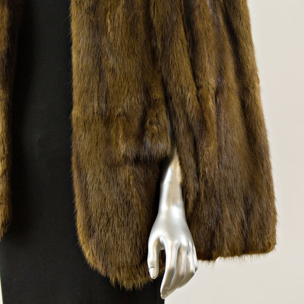 Muskrat Cape - Size Free (M) ( Vintage Furs)