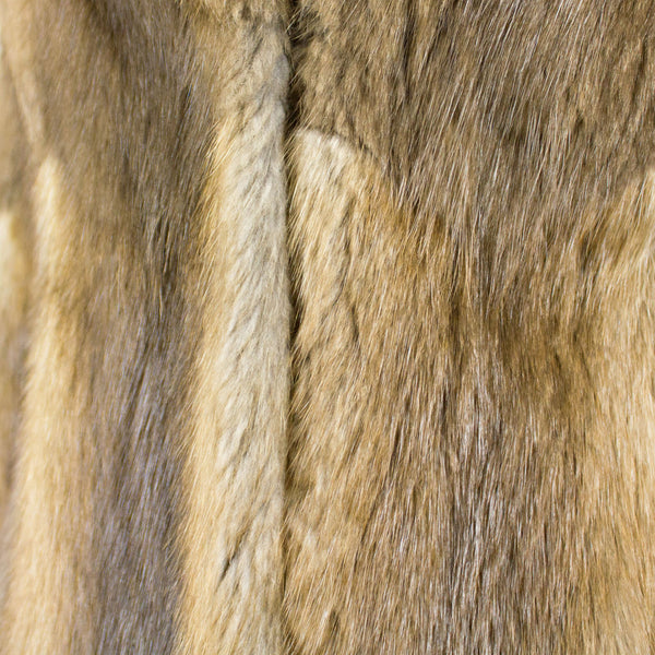 Muskrat Skin on Skin Coat - Size M ( Vintage Furs)