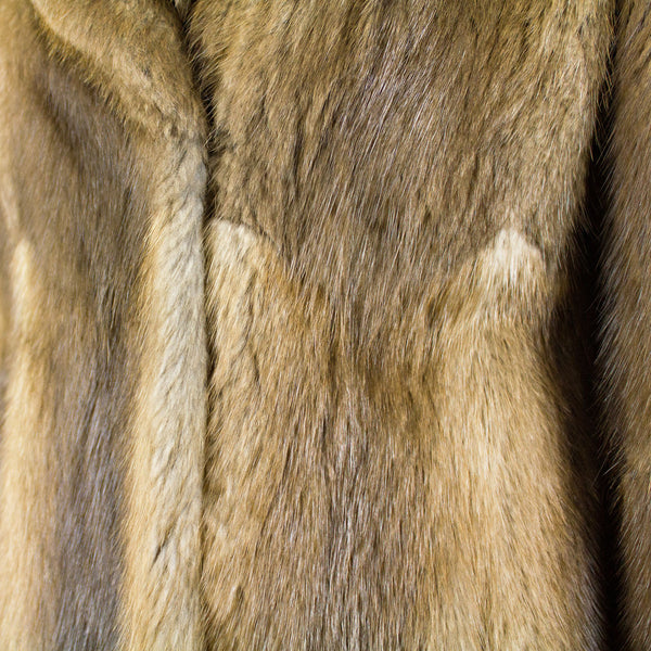 Muskrat Skin on Skin Coat - Size M ( Vintage Furs)