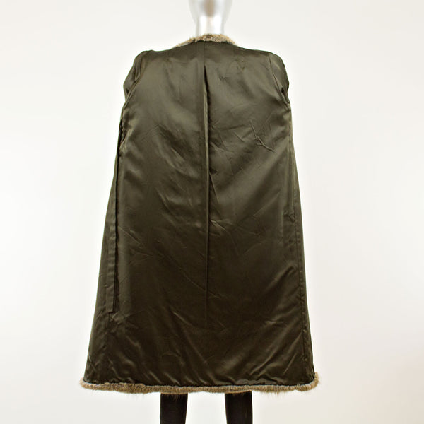 Muskrat Skin on Skin Coat - Size M ( Vintage Furs)