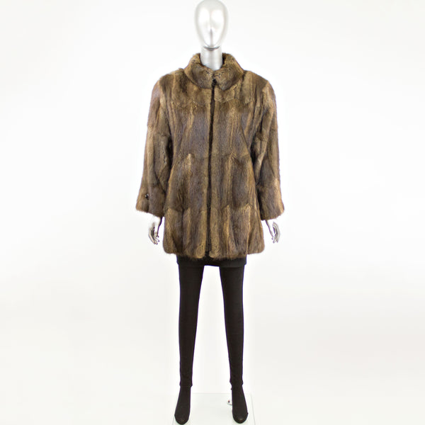 Muskrat Zipper Jacket- Size L