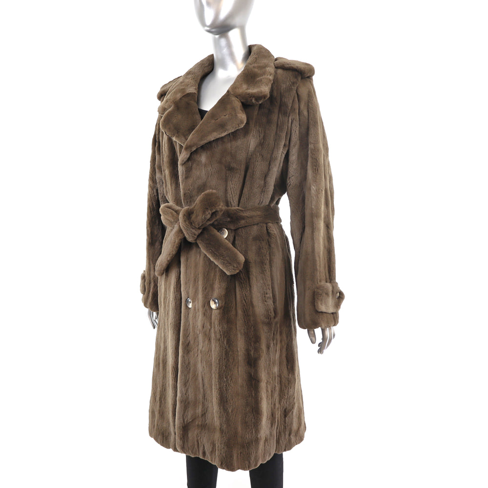 Sheared Nutria Coat- Size XL