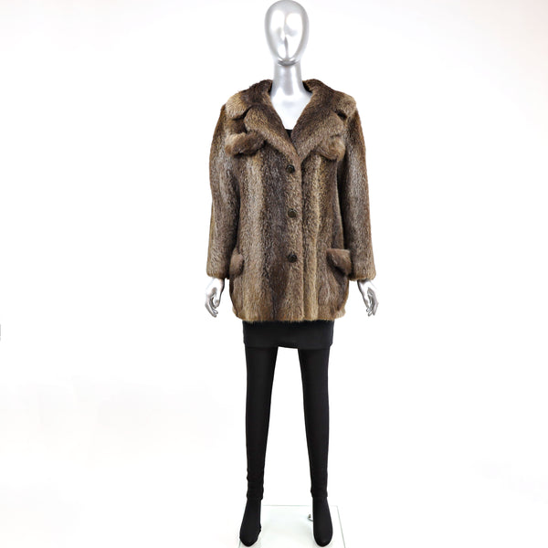 Nutria Jacket- Size S (Vintage Furs)
