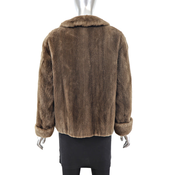 Sheared Nutria Jacket- Size M-L