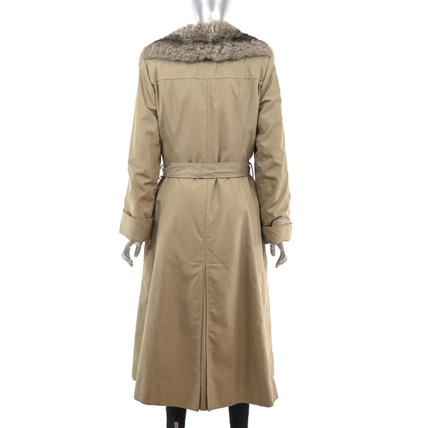 Saks Fifth Avenue Opossum Lined Coat- Size S