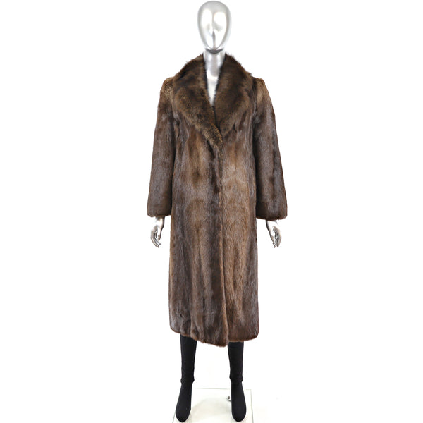 Revillon Otter Coat with Fisher Collar- Size XS