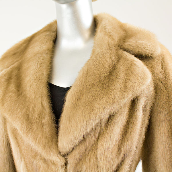 Pastel Mink 3/4 Coat - Size XS (Vintage Furs)