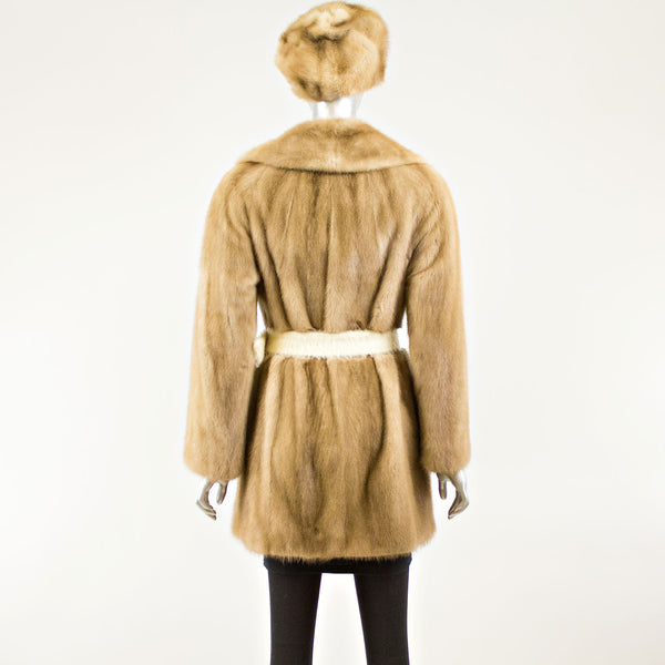 Pastel Mink 3/4 Coat - Size XS (Vintage Furs)