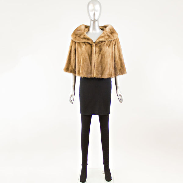 Pastel Mink Short Jacket - Size M (Vintage Furs)