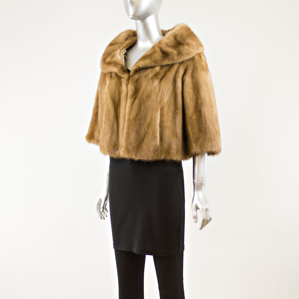 Pastel Mink Short Jacket - Size M (Vintage Furs)