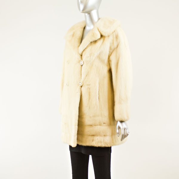 Pearl Mink 3/4 Coat - Size XS (Vintage Furs)