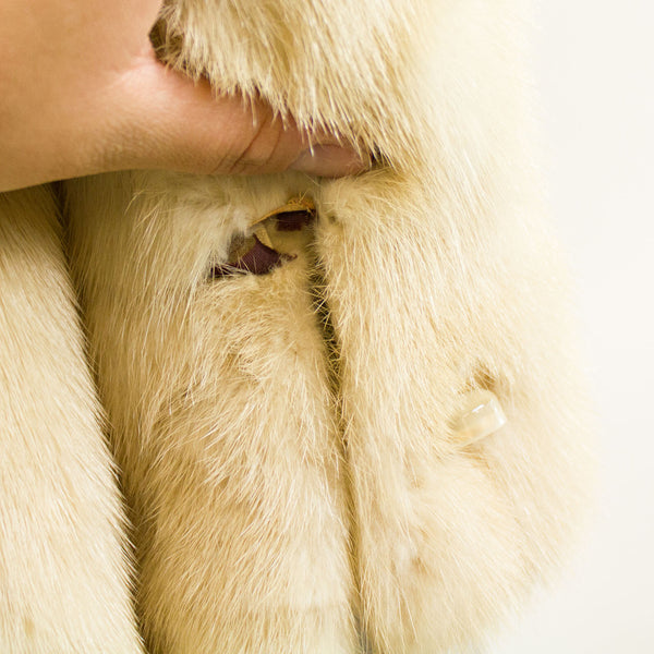Pearl Mink 3/4 Coat - Size XS (Vintage Furs)