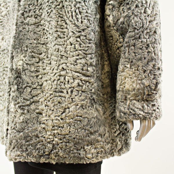 Persian Lamb Jacket with Zipper - Size XXL ( Vintage Furs)