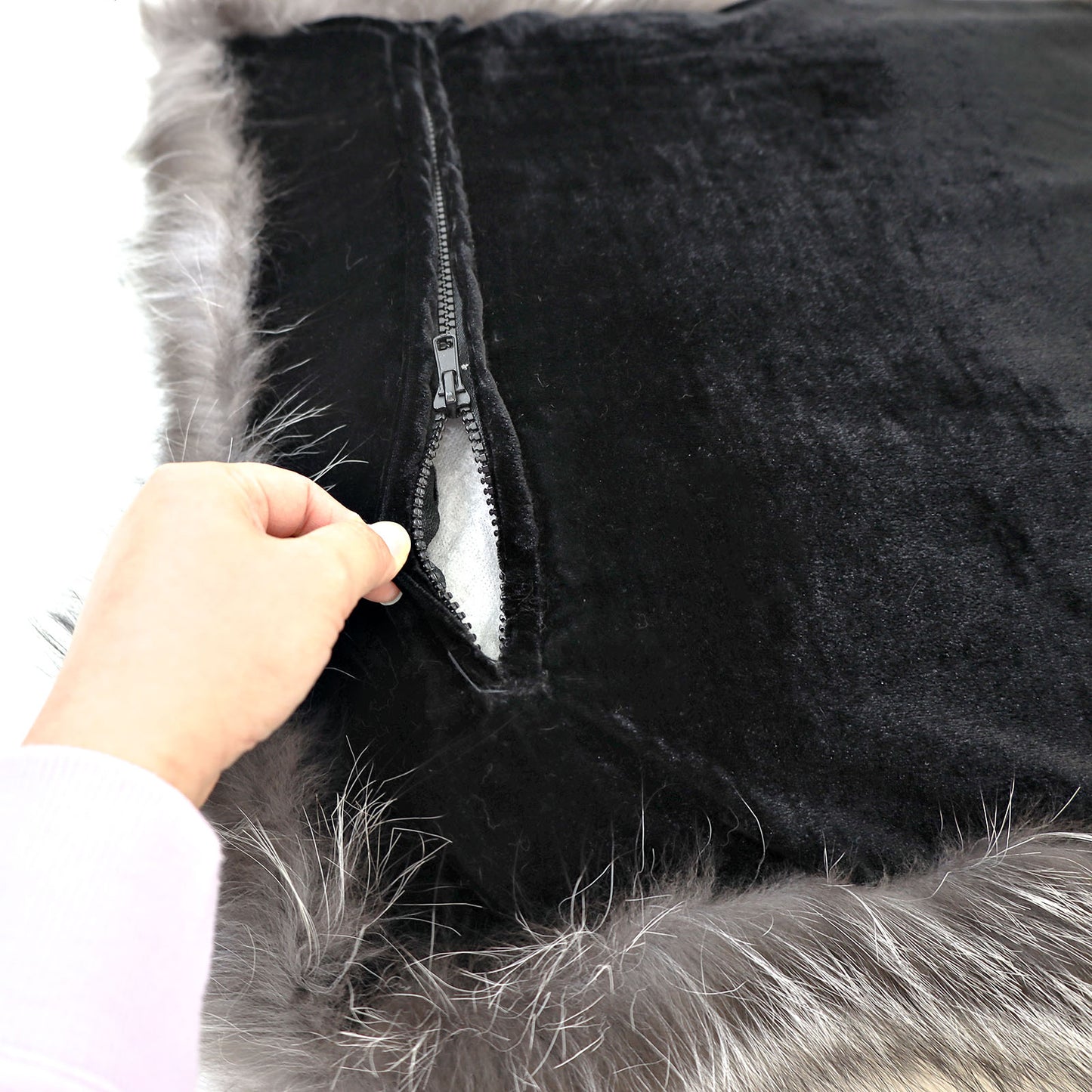 Matching 20x20 Silver Fox Pillowcases