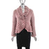 David Goodman Taupe Rose Knitted Rex Rabbit Jacket- Size M
