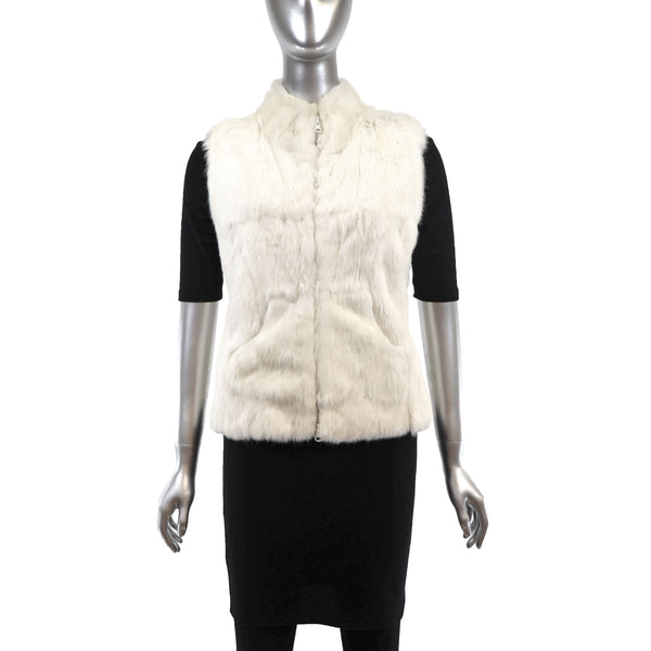 White Rabbit Vest with Sweater Back- Size S