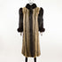 Raccoon and Black Fox Tuxedo Coat- Size M-L (Vintage Furs)