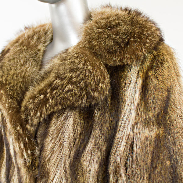 Full Length Raccoon Coat- Size M (Vintage Furs)