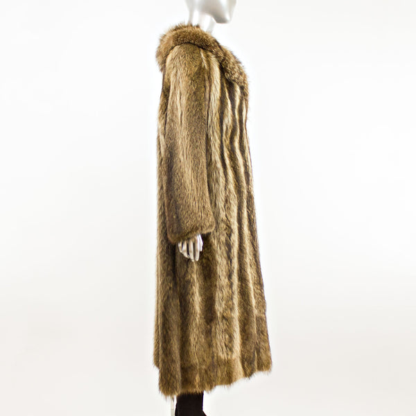 Full Length Raccoon Coat- Size M (Vintage Furs)