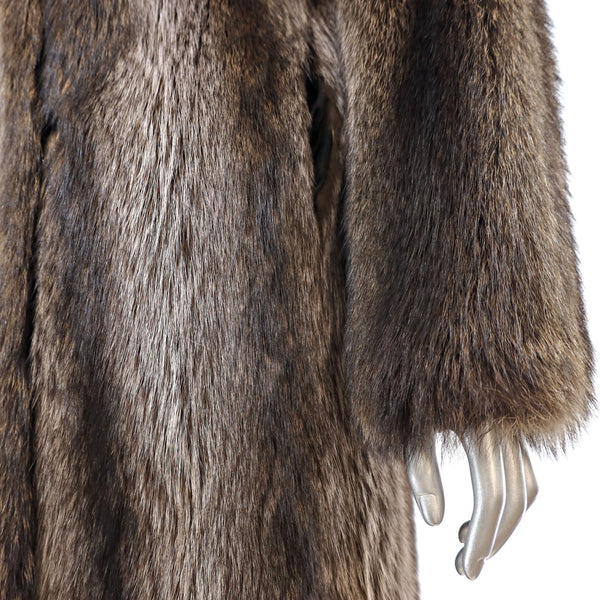 Full Length Raccoon Coat- Size S