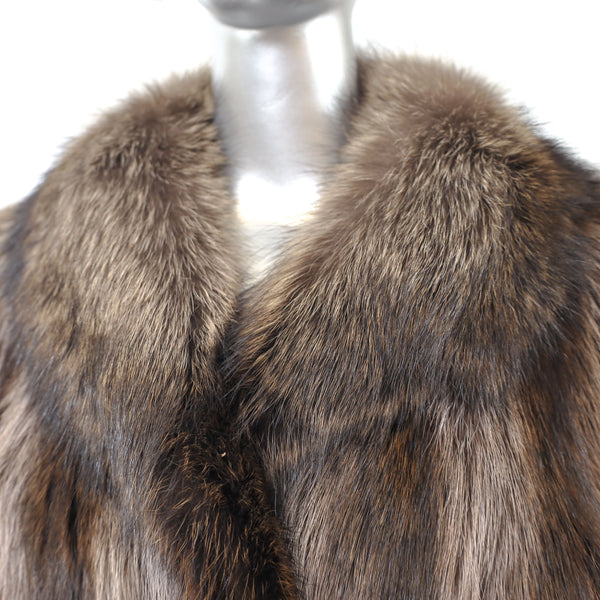 Full Length Raccoon Coat- Size L