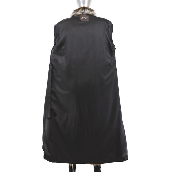 Full Length Raccoon Coat- Size M-L