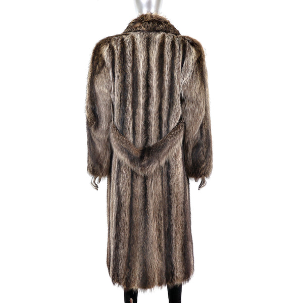 Rosendorf/ Evans Raccoon Coat- Size S