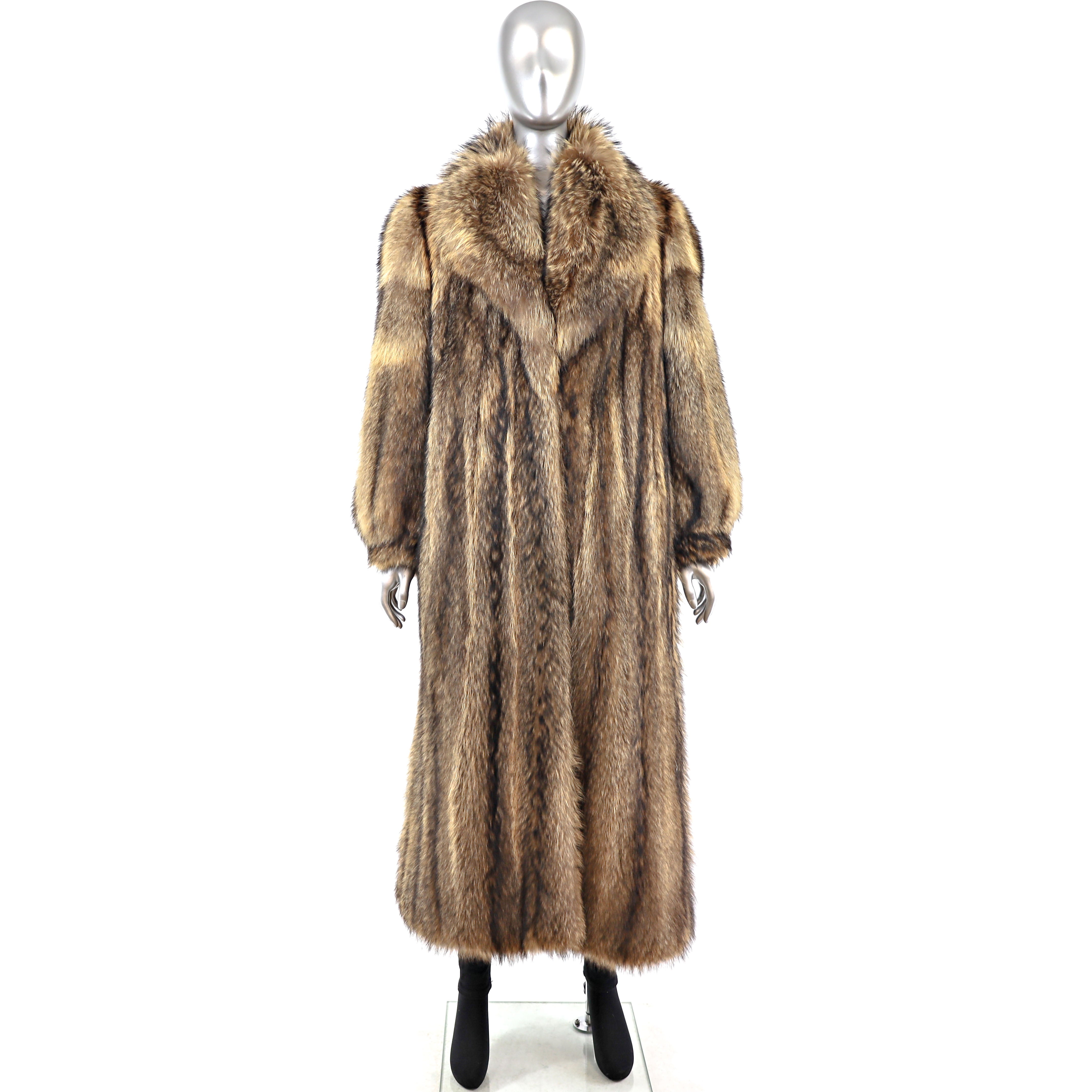 Tanuki Raccoon Coat Size XS VintageFurs