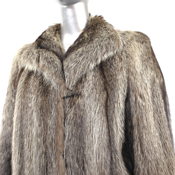 Full Length Raccoon Coat- Size S-M