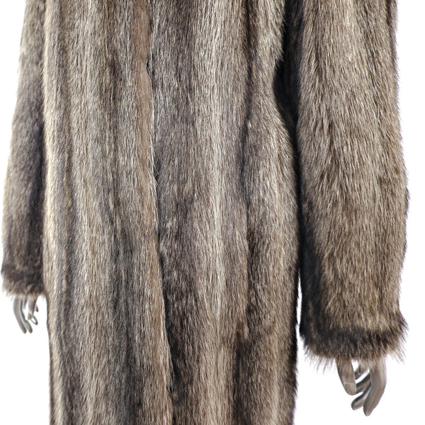 Full Length Raccoon Coat- Size S-M