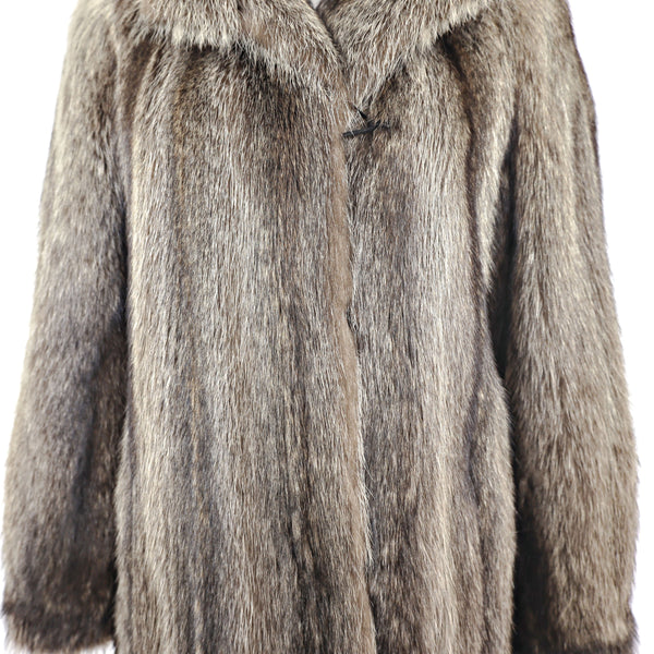 Full Length Raccoon Coat- Size S-M