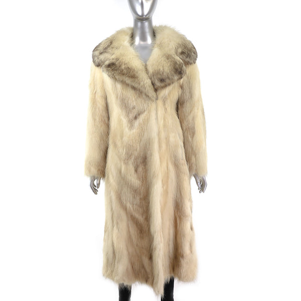 Dyed Raccoon Coat- Size S