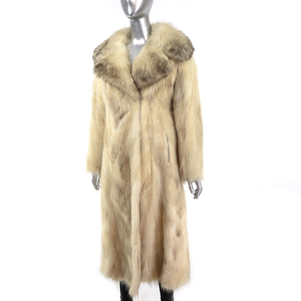 Dyed Raccoon Coat- Size S