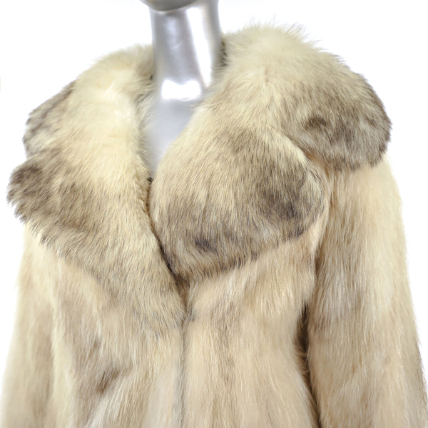 Dyed Raccoon Coat- Size S