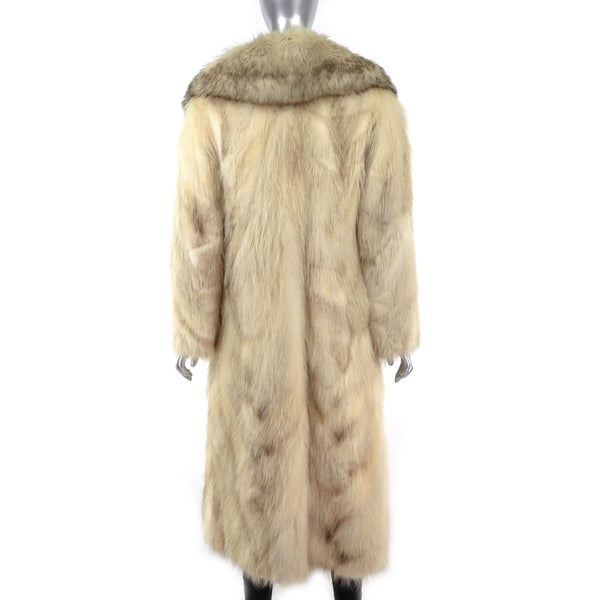 Dyed Raccoon Coat- Size S