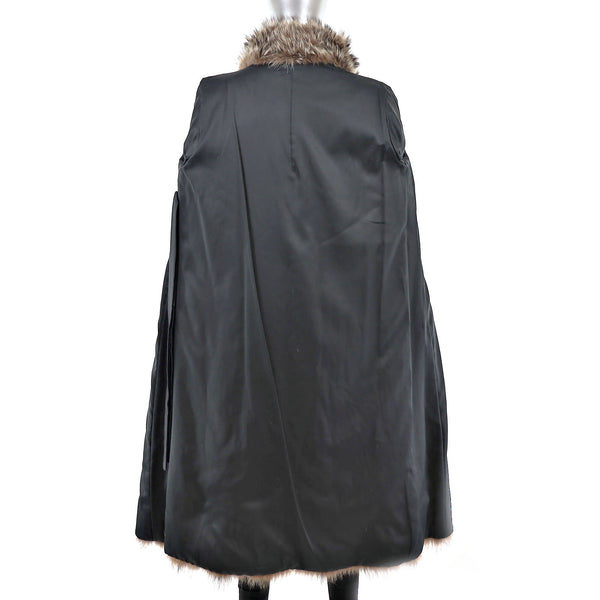Full Length Raccoon Coat- Size M