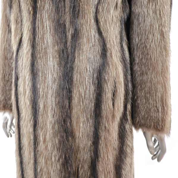 Full Length Raccoon Coat- Size M