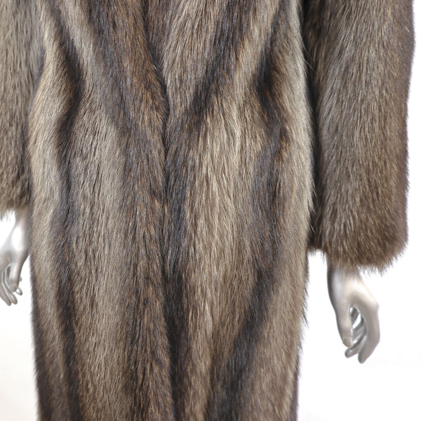 Full Length Raccoon Coat- Size S