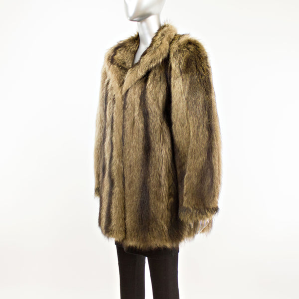 Raccoon Jacket- Size L (Vintage Furs)