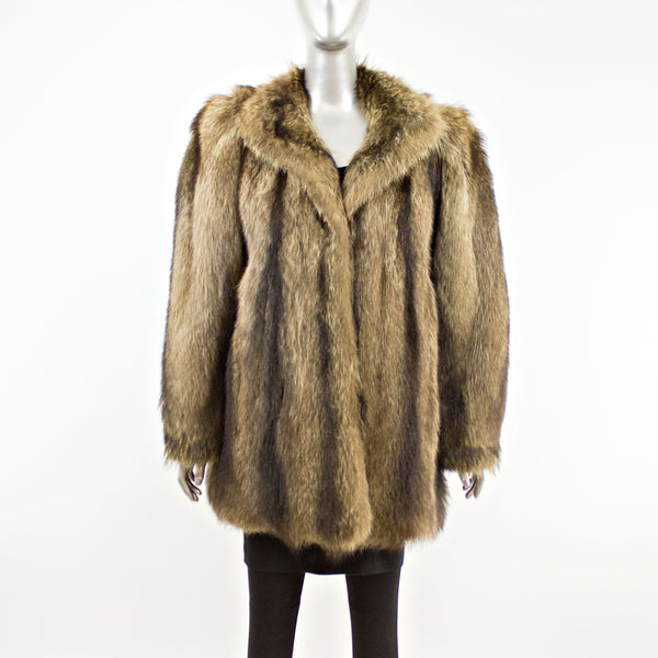 Raccoon Jacket- Size L (Vintage Furs)