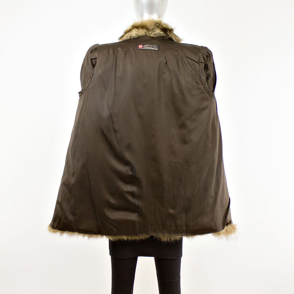 Raccoon Jacket- Size L (Vintage Furs)