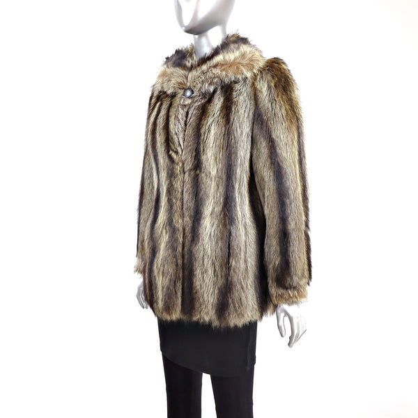 Raccoon Jacket- Size M (Vintage Furs)