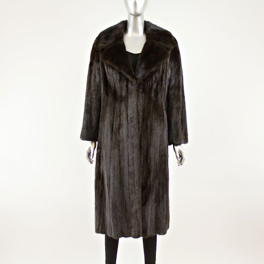 Black Mink Coat- Size M