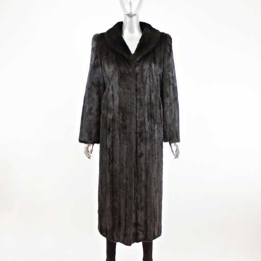 Black Mink Coat- Size M