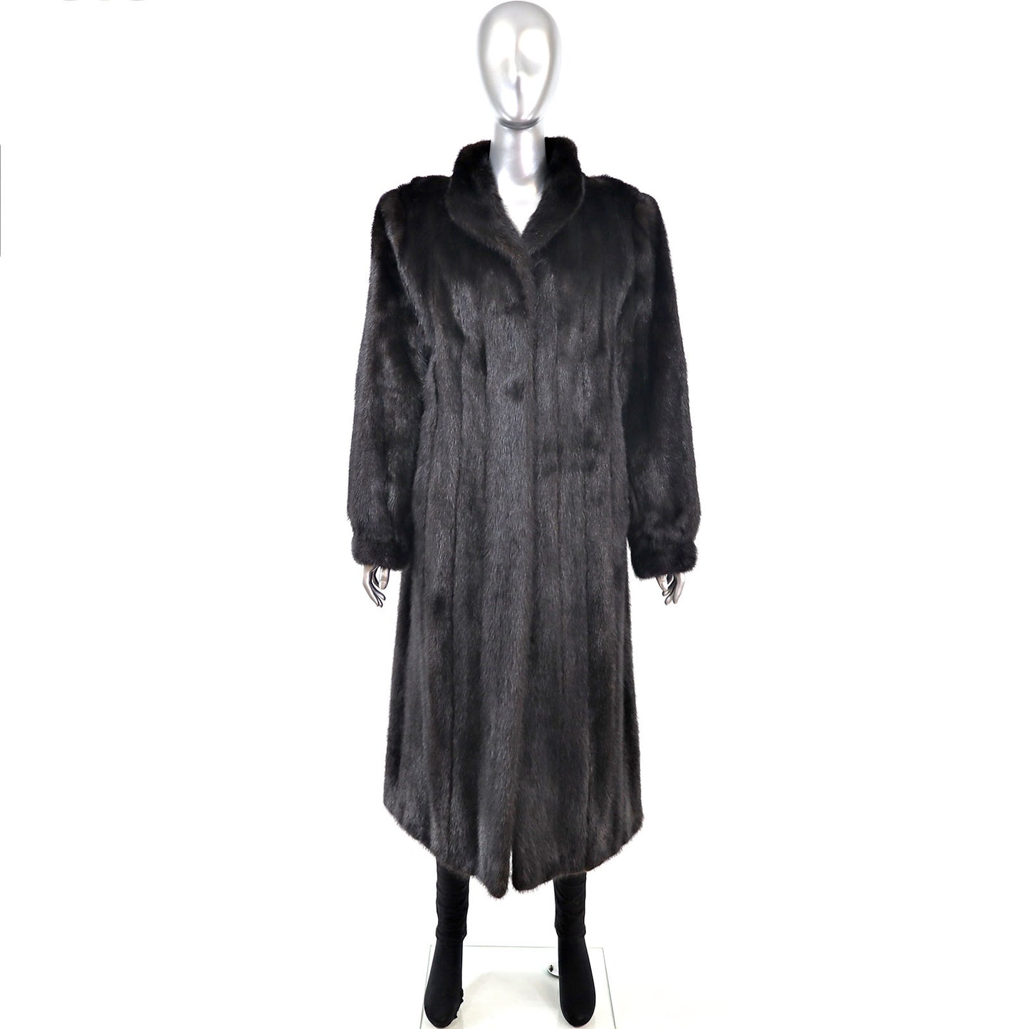 Black Mink Coat- Size M