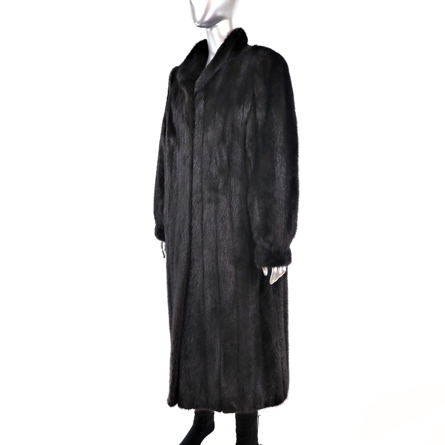 Black Mink Coat- Size M