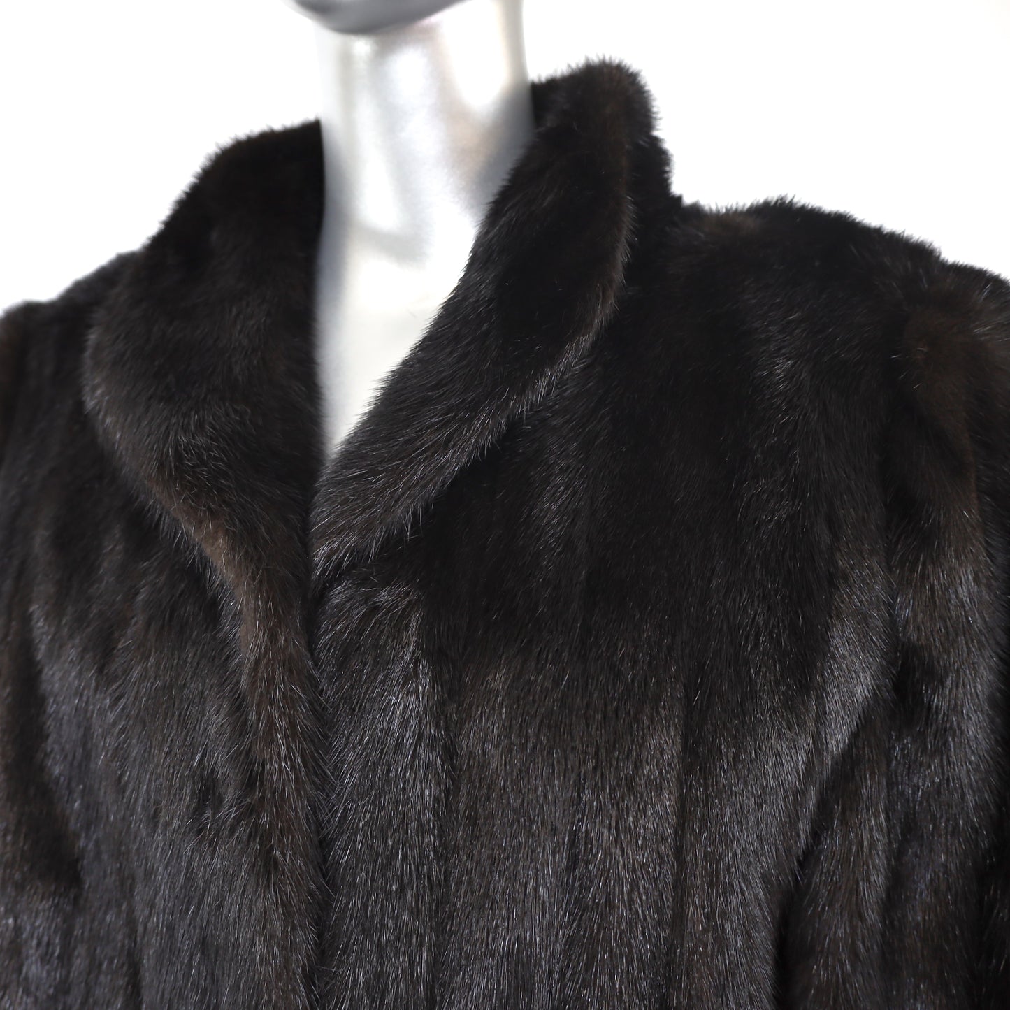 Black Mink Coat- Size M