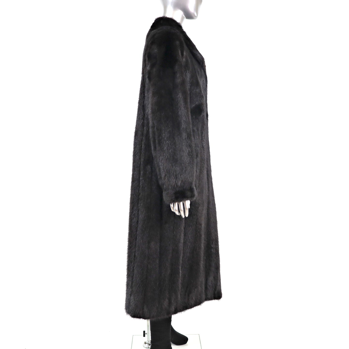Black Mink Coat- Size M