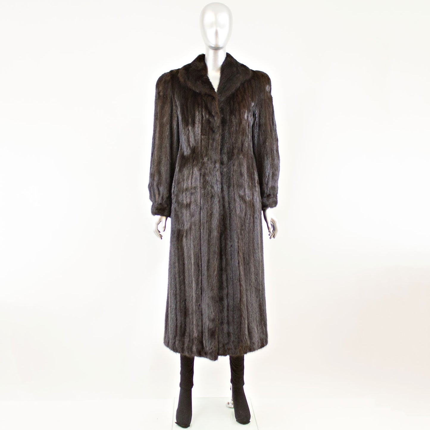 Black Mink Coat - Size M